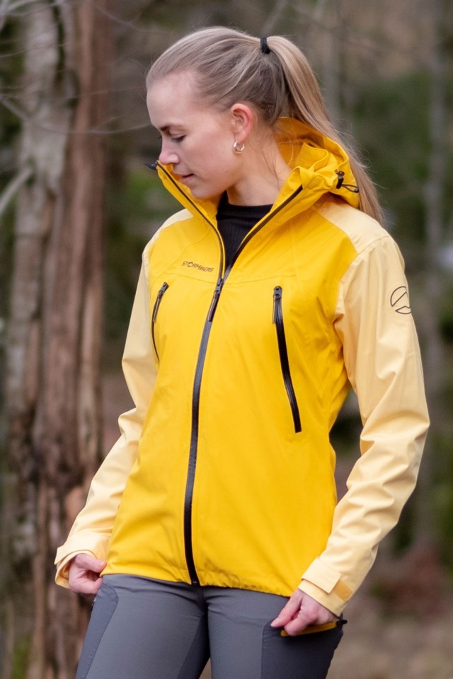 Trysil resirkulert skalljakke Yellow Dame - 1
