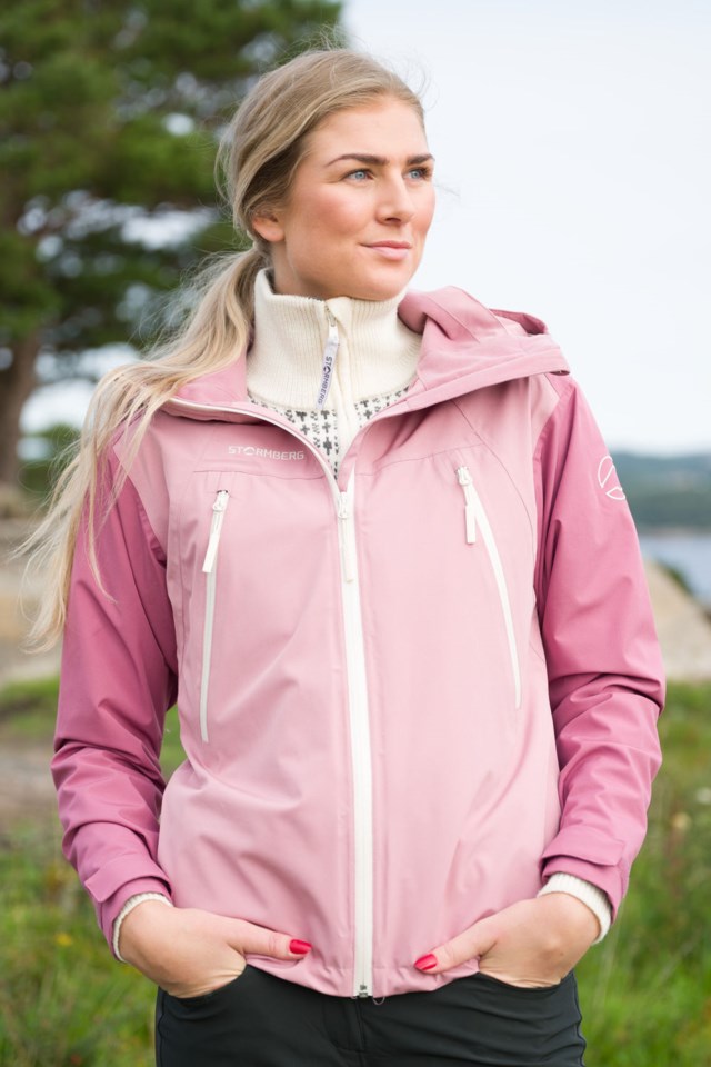 Trysil resirkulert skalljakke Pink Dame - 1