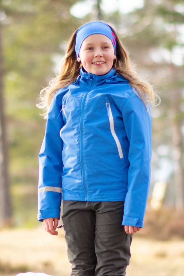 Froland resirkulert skalljakke barn 8-14 Palace Blue - 1