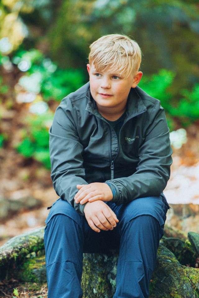 Vindedal resirkulert vindjakke barn 8-14 Black Barn - 1