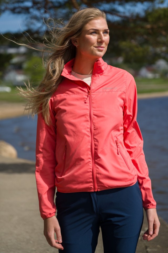 Vindedal resirkulert vindjakke Pink Dame - 1