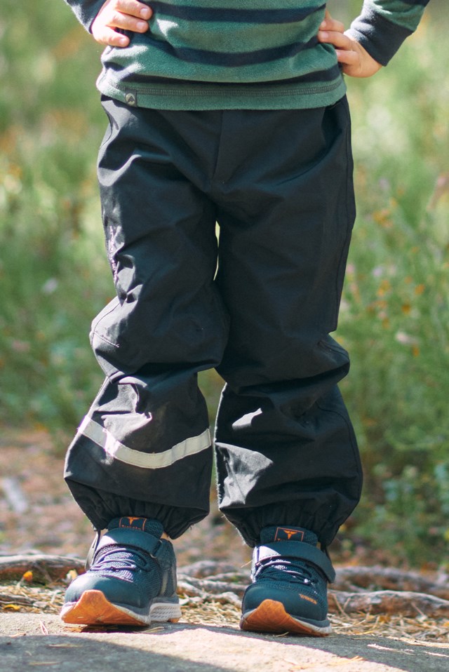 Veiviser resirkulert skallbukse barn 1-7 Black Barn - 1