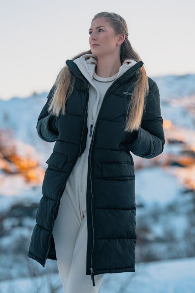 Grimsbu lang parkas Black Dame - 1