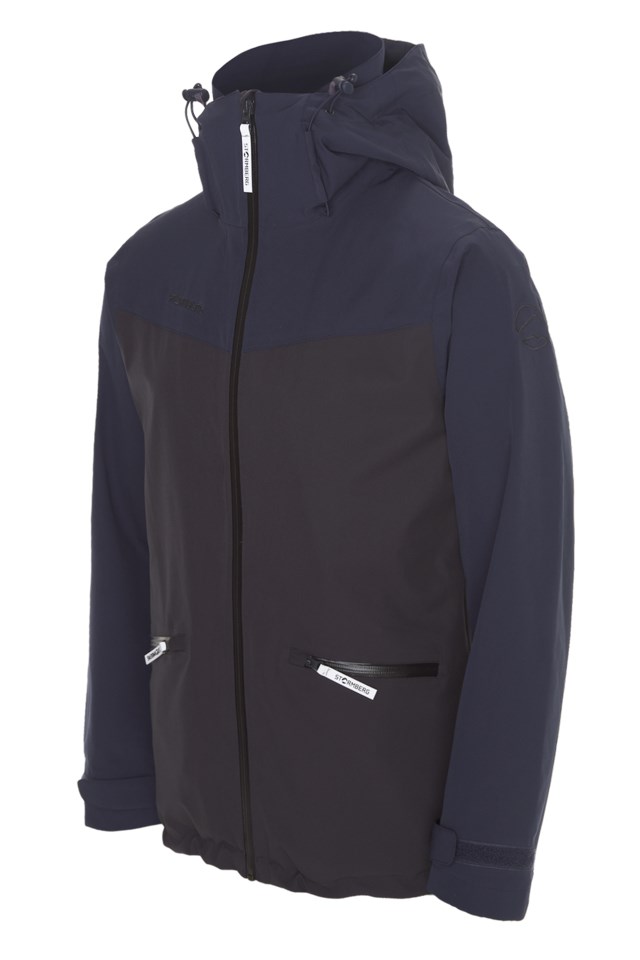 Farfjellet resirkulert skalljakke Black|Blue Herre - 1