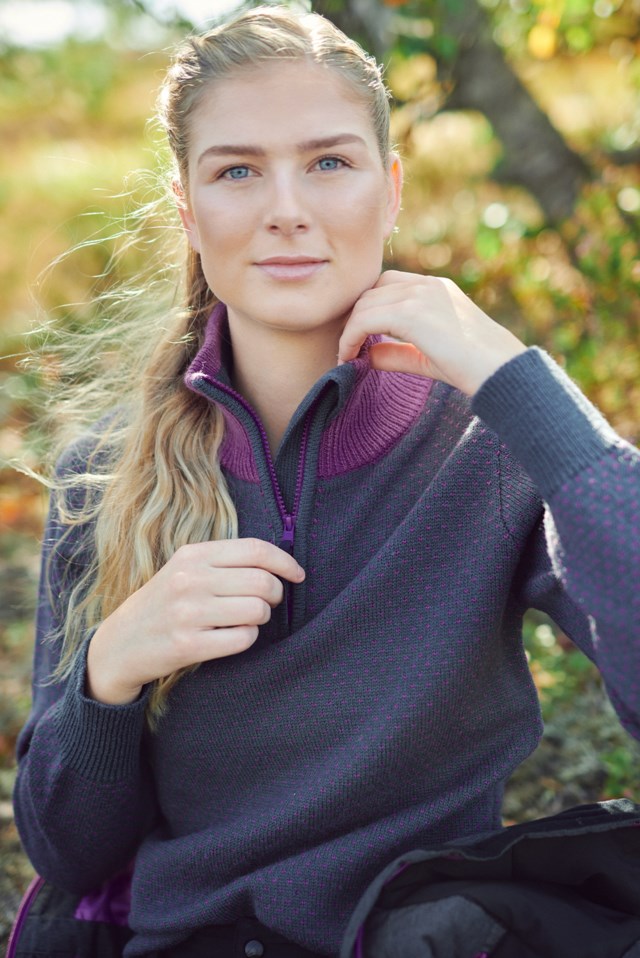 Unheindal ullgenser Ebony/ Hyacinth Violet - 1