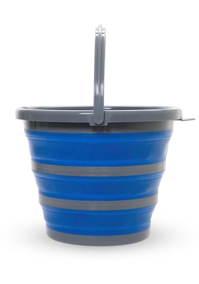 Skatland sammenleggbar bøtte 10L Grey|Blue Utstyr - 1