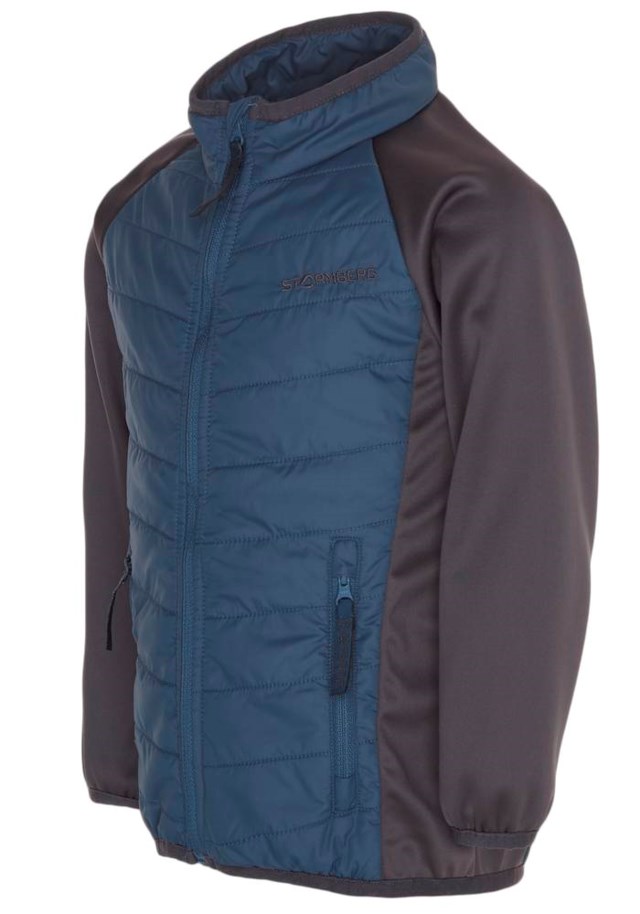 Rask resirkulert hybridjakke barn 1-7 Grey|Blue Barn - 1