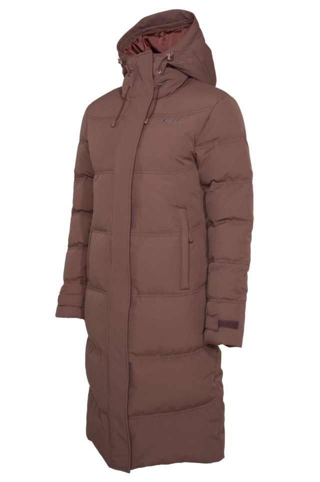 Svalbard lang dunparkas Brown Dame - 1