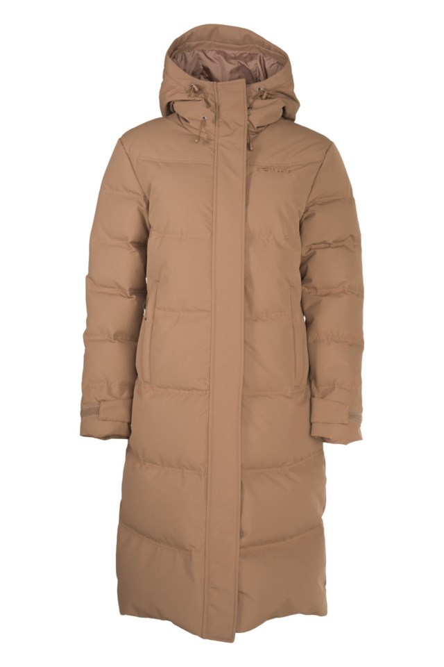 Svalbard lang dunparkas Brown Dame - 1