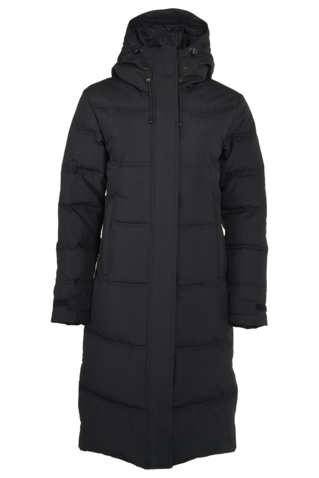 Svalbard lang dunparkas Black Dame - 1