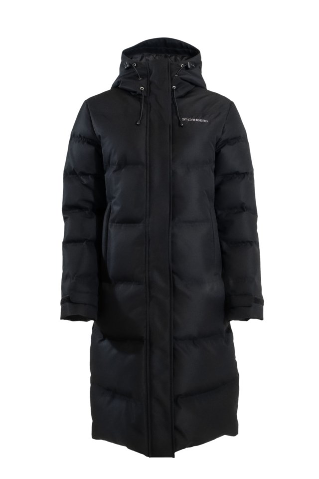 Svalbard lang dunparkas Jet Black - 1