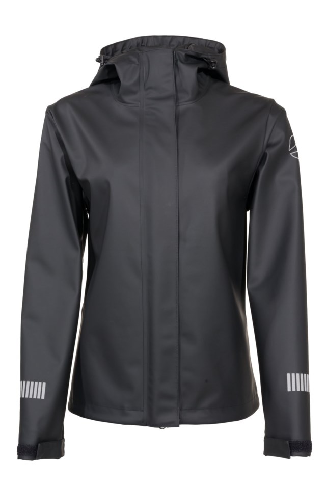 Stormflod regnjakke Jet Black - 1