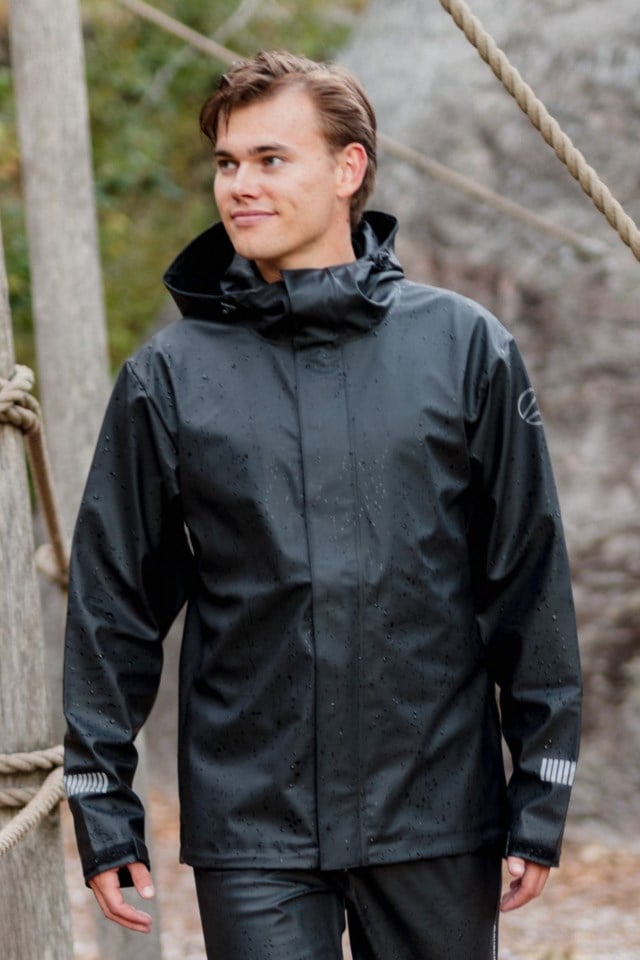 Stormflod regnjakke Black Herre - 1