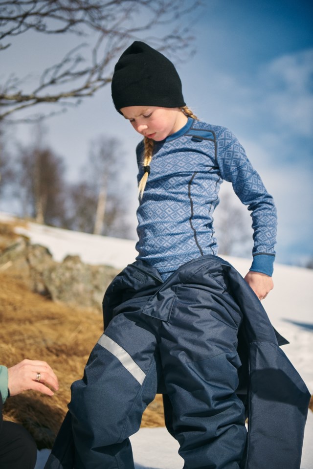 Alta resirkulert vattert kjeledress barn 8-14 Black|Grey Barn - 1