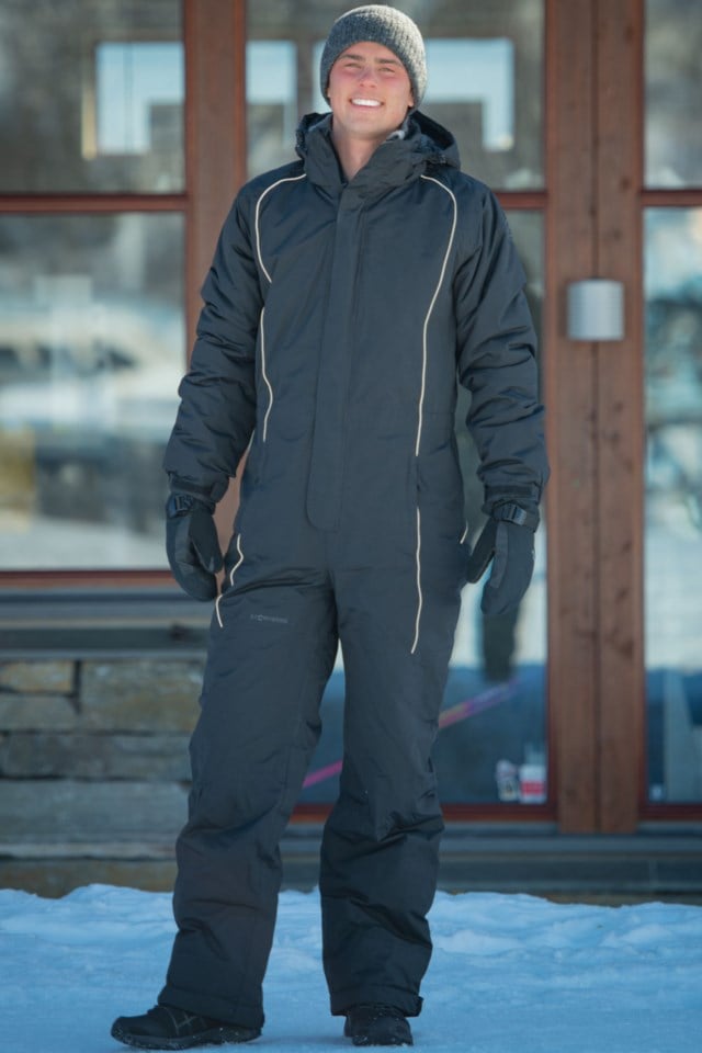 Ute resirkulert vinterdress Black Herre - 1