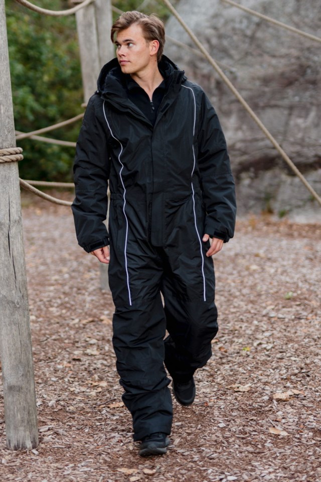 Ute resirkulert vinterdress Black Herre - 1