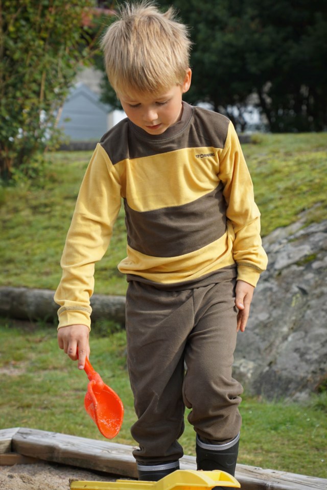 Labbe resirkulert fleecebukse barn 1-7 Green Barn - 1