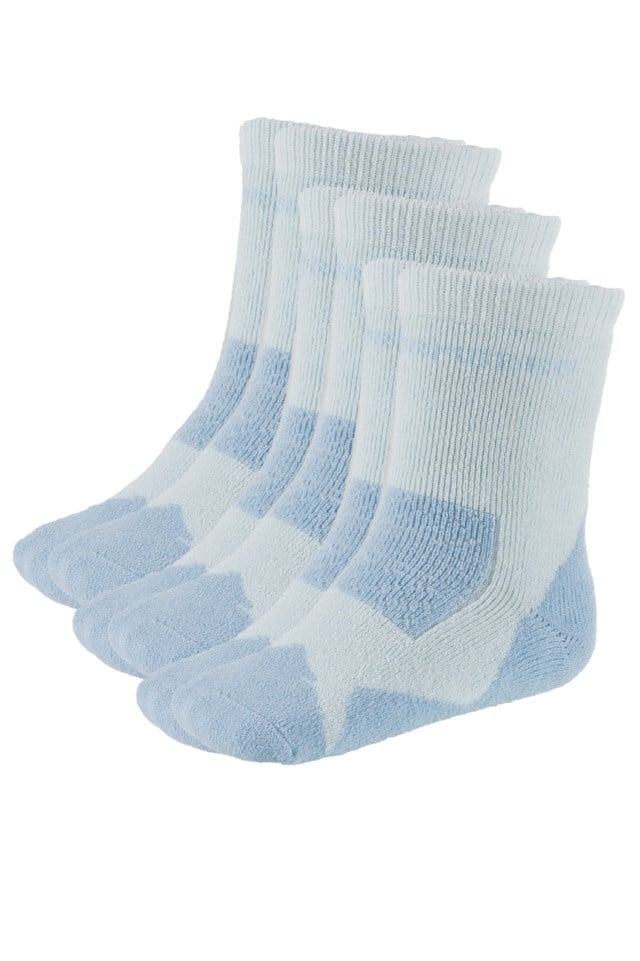 Breke ullsokk antiskli 3-pack Blue Barn - 1