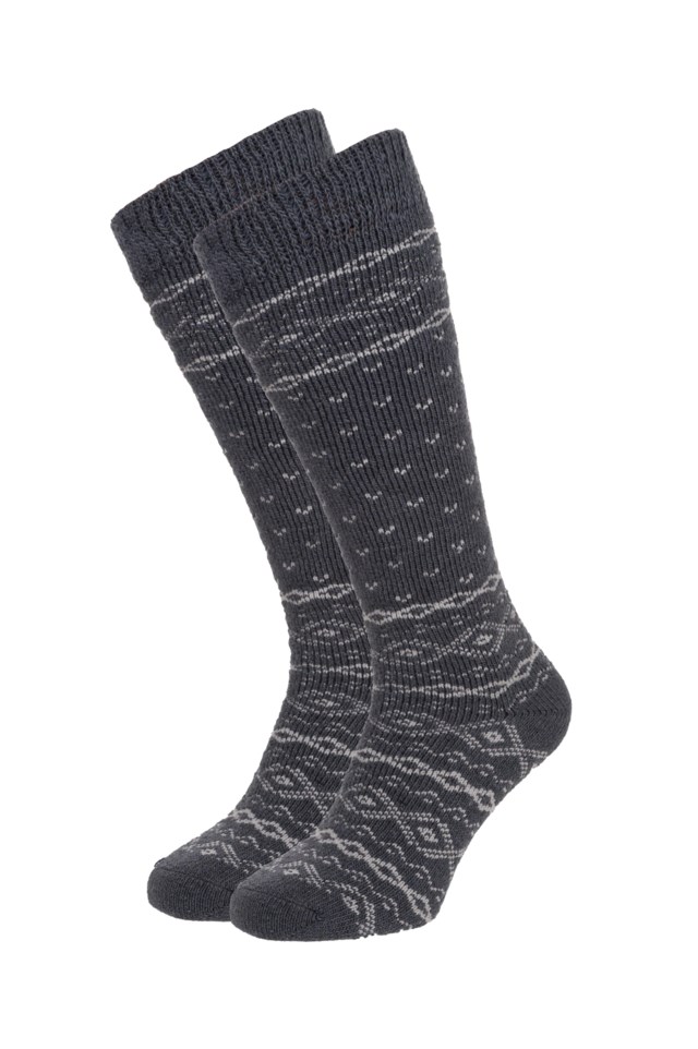 Raggenes lang ullsokk Grey Unisex - 1