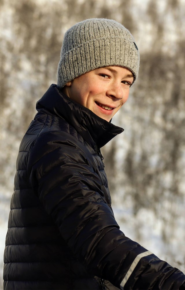 Stavdalen dunjakke barn 8-14 Jet Black - 1