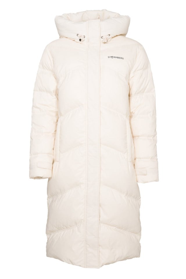 Longyearbyen resirkulert lang dunparkas White Dame - 1