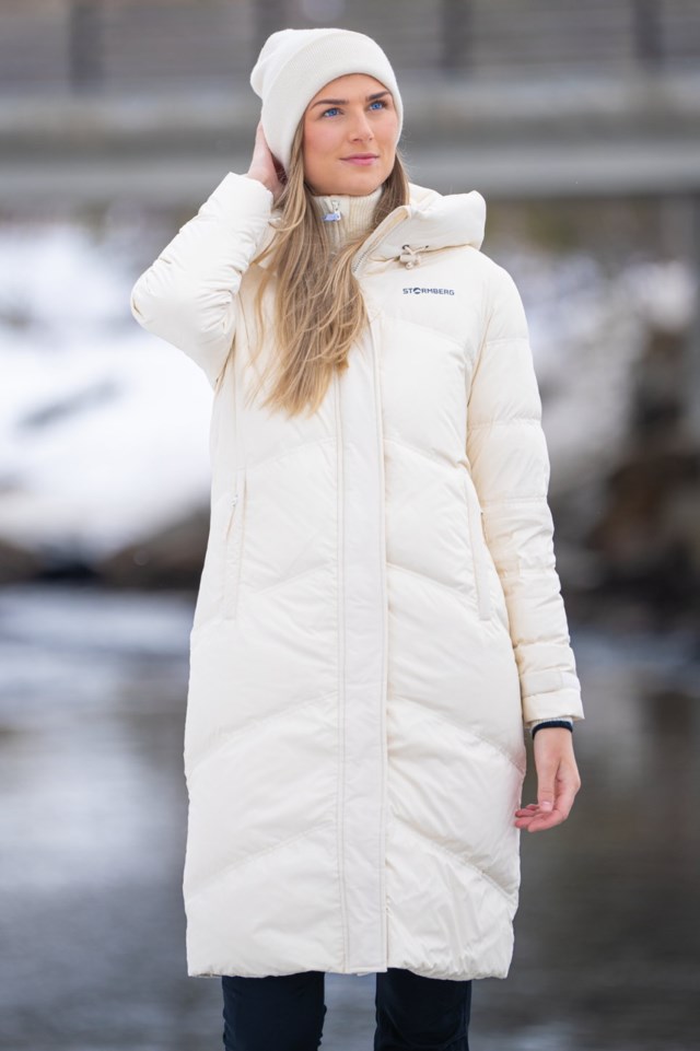Longyearbyen lang dunparkas White Dame - 1