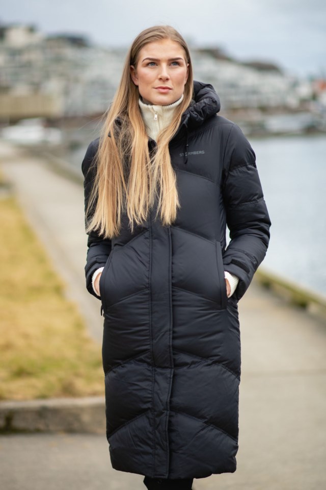 Longyearbyen resirkulert lang dunparkas Jet Black - 1