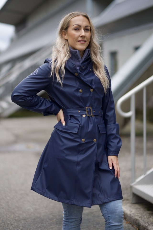 Vannhei resirkulert regnkåpe Dress Blues - 1