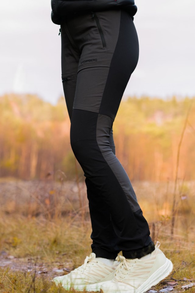 Tuvra lettvekts turbukse Black|Grey Dame - 1