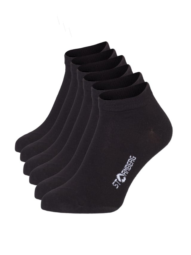 Hyen bambus ankelsokk 3-pack Black Unisex - 1