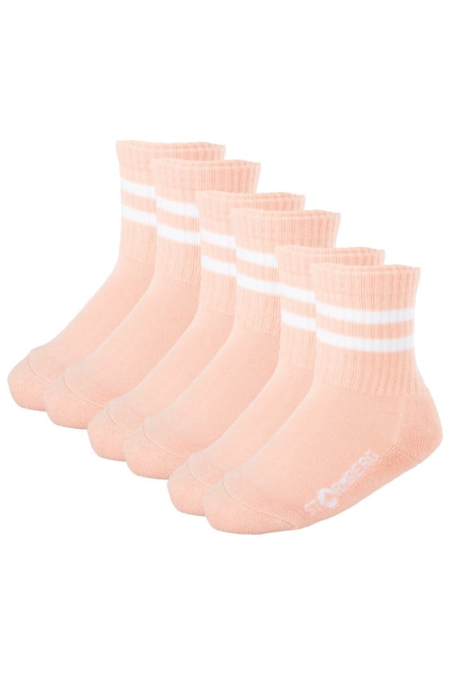 Hyen bambus sokk 3-pack barn 1-7 Pink Barn - 1