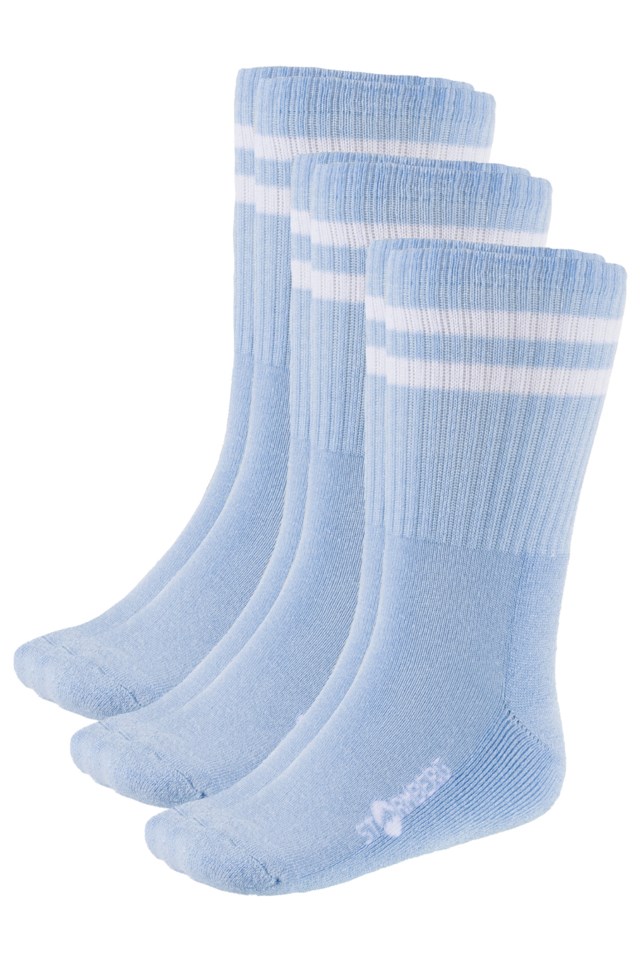 Hyen bambus sokk 3-pack barn 1-7 Delicate Blue - 1