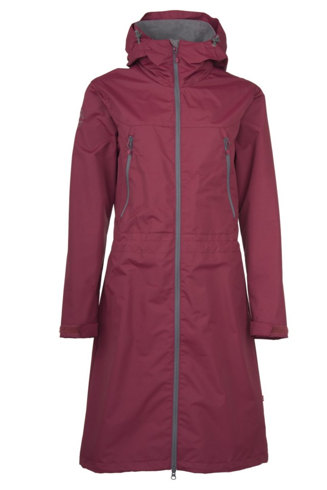 Froland lang skallparkas Red Dame - 1