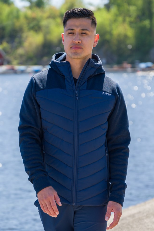 Stave resirkulert hybridjakke Dress Blues - 1