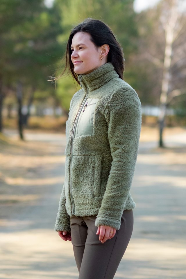 Varnes fleecejakke Green Dame - 1