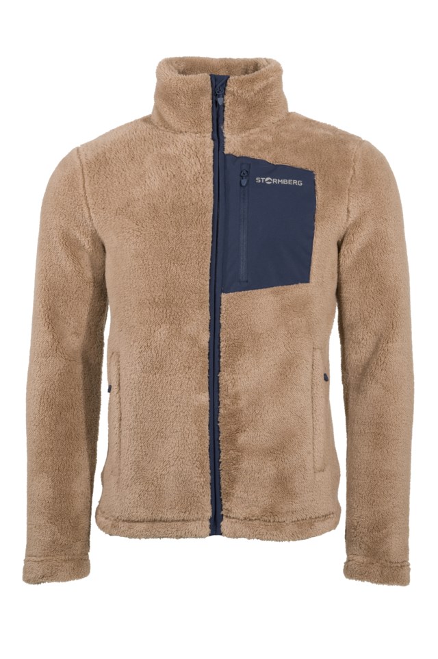 Varnes fleecejakke Vintage Khaki / Ebony - 1
