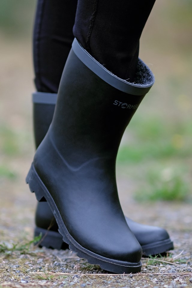 Myrane ullfôret støvel Black|Grey Dame - 1