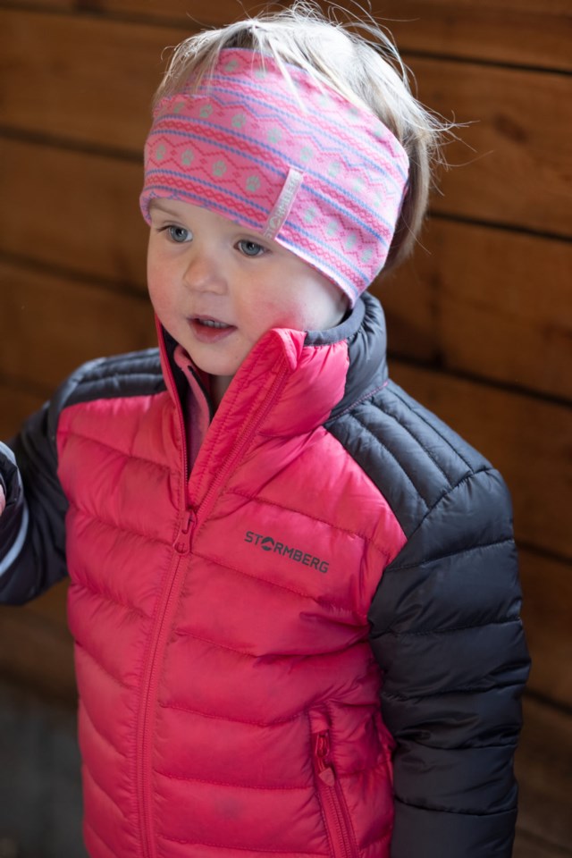 Stavdalen resirkulert dunjakke barn 1-7 Black|Pink Barn - 1