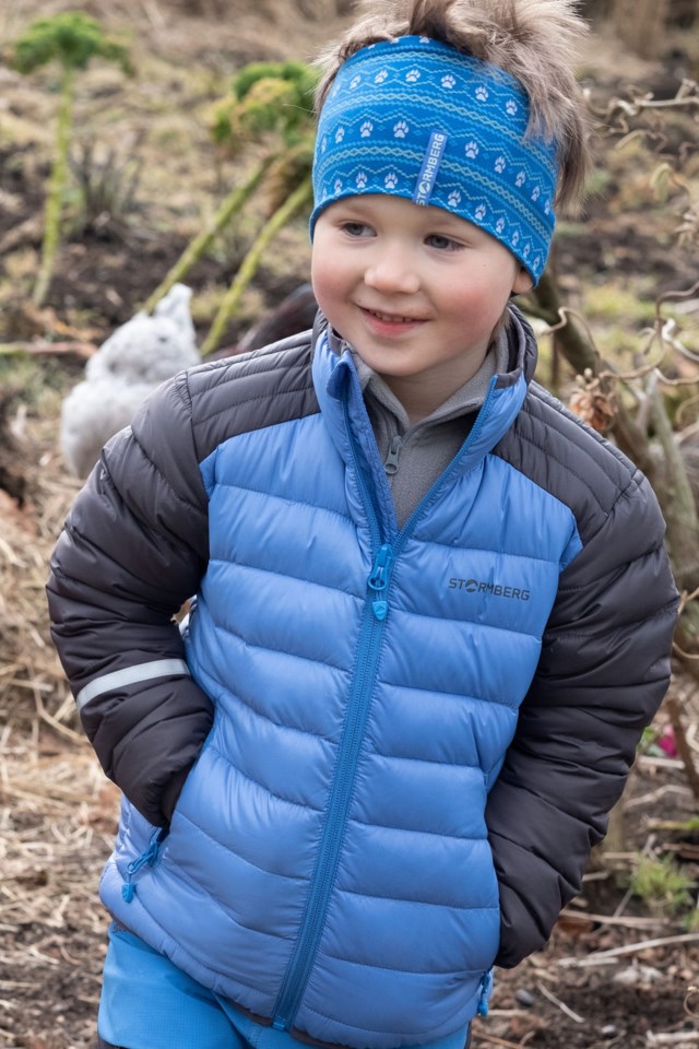 Stavdalen resirkulert dunjakke barn 1-7 Black|Blue Barn - 1