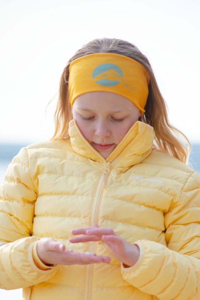 Lier resirkulert pannebånd barn 1-7 Yellow Barn - 1