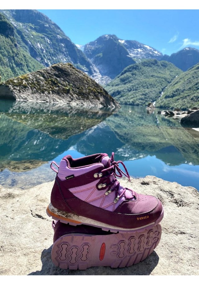 Treksta Trysil High GoreTex fjellsko barn Potent Purple - 1