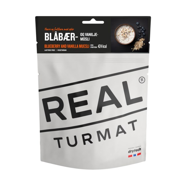 REAL Turmat Blåbær og vaniljemüsli Grillpinne - 1