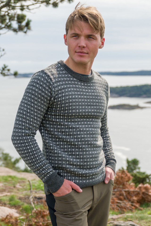 Nordishavet Islender ullgenser White|Grey Herre - 1