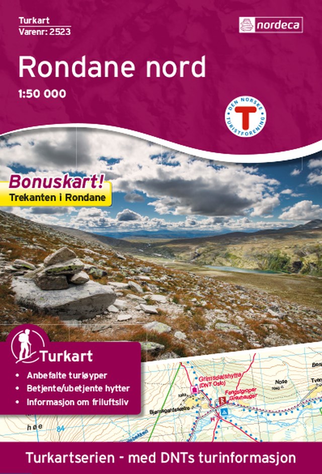 Turkart Rondane nord 1:50 000 Variant 4 - 1