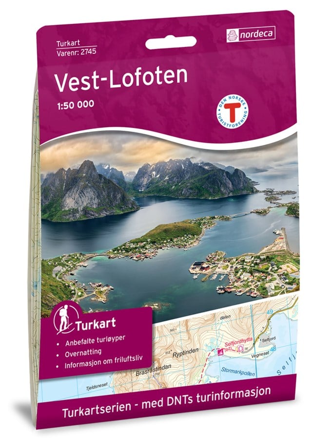 Turkart Vest-lofoten 1:50 000 Variant 5 - 1
