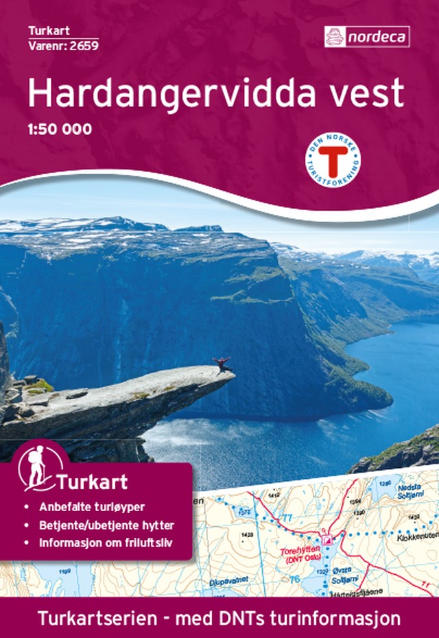 Turkart Hardangervidda vest 1:50 000 Variant 7 - 1