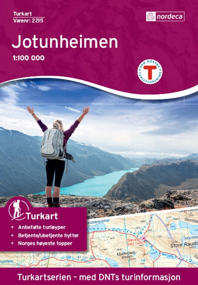 Turkart Jotunheimen 1:100 000 Variant 8 - 1