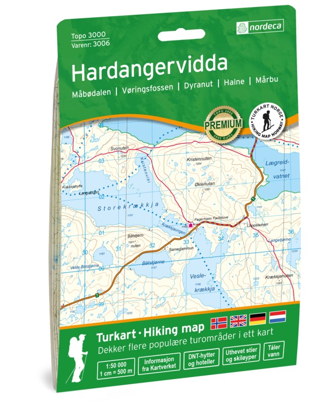 Turkart Hardangervidda 1:50 000 Variant 10 - 1