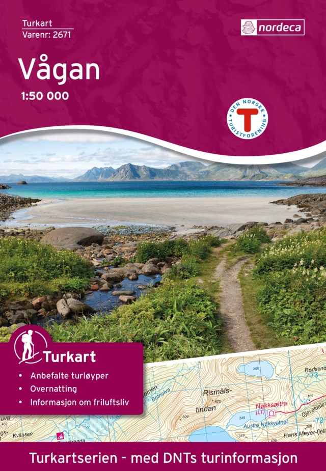 Turkart Vågan 1:50 000 Variant 15 - 1