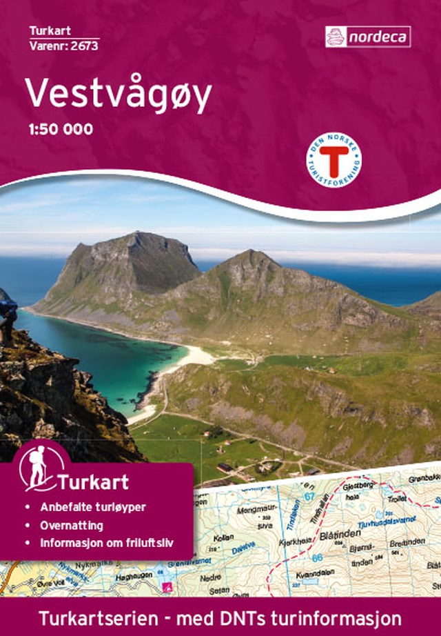 Turkart Vestvågøy 1:50 000 Variant 19 - 1